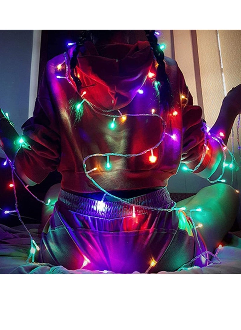 PAMEER - Multicolor 70ft 270 LEDs String Lights Black Wire Plug-in  String Home Decorative LED Strip for Christmas EID Ramadan Diwali and Wedding Parties Decoration Box Button Control 8 Modes - Image 1