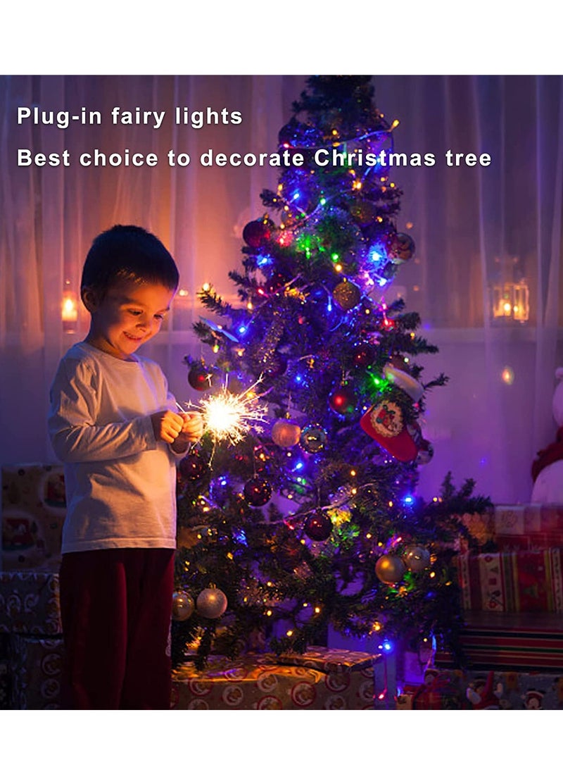 PAMEER - Multicolor 70ft 270 LEDs String Lights Black Wire Plug-in  String Home Decorative LED Strip for Christmas EID Ramadan Diwali and Wedding Parties Decoration Box Button Control 8 Modes - Image 1