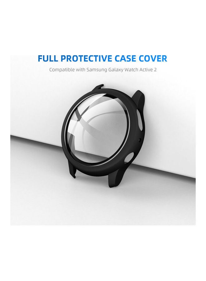 نيبمينينت غطاء حماية بديل مع لاصقة للشاشة مصنوعة من الزجاج المقوى لساعة سامسونج جالاكسي أكتيف 2 وردي - Image 2