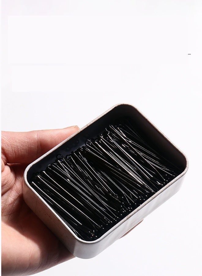 سيستار 200 قطعة من مشابك الشعر للشعر الطويل مع صندوق، مشابك شعر سوداء كبيرة جدًا للكعكة، مشابك شعر دائرية عالية الجودة 5.5 سم، ليس من السهل أن تسقط أثناء التمرين، مناسبة لجميع أنواع الشعر - Image 5