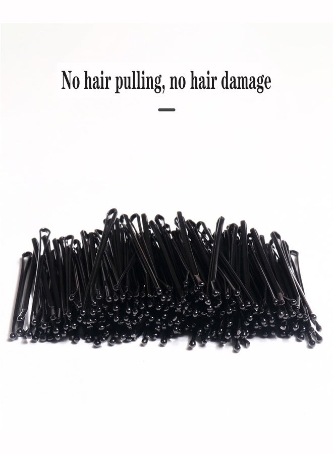 سيستار 200 قطعة من مشابك الشعر للشعر الطويل مع صندوق، مشابك شعر سوداء كبيرة جدًا للكعكة، مشابك شعر دائرية عالية الجودة 5.5 سم، ليس من السهل أن تسقط أثناء التمرين، مناسبة لجميع أنواع الشعر - Image 4
