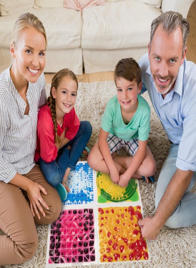 Art3d 12”x12” Textured Liquid Sensory Flooring Tiles, Interactive Glossy Fusion Play Mats for Kids, Toddler, Teens, Stress Relief & Calming Toys, 6pcs per Set - Image 3