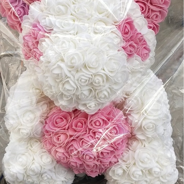 New Rose Heart Bear Soap Bouquet Valentine'S Day Gift - Image 1