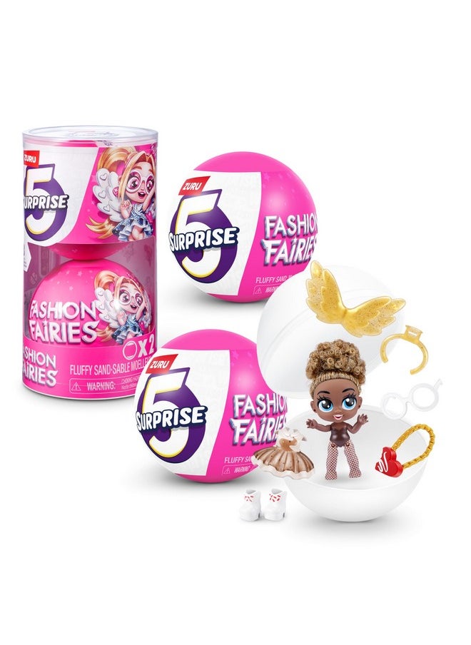 5 Surprise 5 Surprise Fashion Fairies (2 Pack) by ZURU Girls, Mystery, Collectibles, Fashionable, Fairy, Surprise, Unboxing  - Image 1