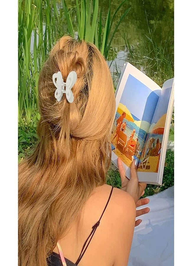 فاميزا مجموعة مشابك شعر على شكل فراشة من فاميزا، 5 قطع، مشابك متوسطة الحجم 2.4 بوصة للشعر الخفيف - مشابك فك غير لامعة، إكسسوارات لطيفة للنساء والفتيات، متعددة الألوان - Image 2