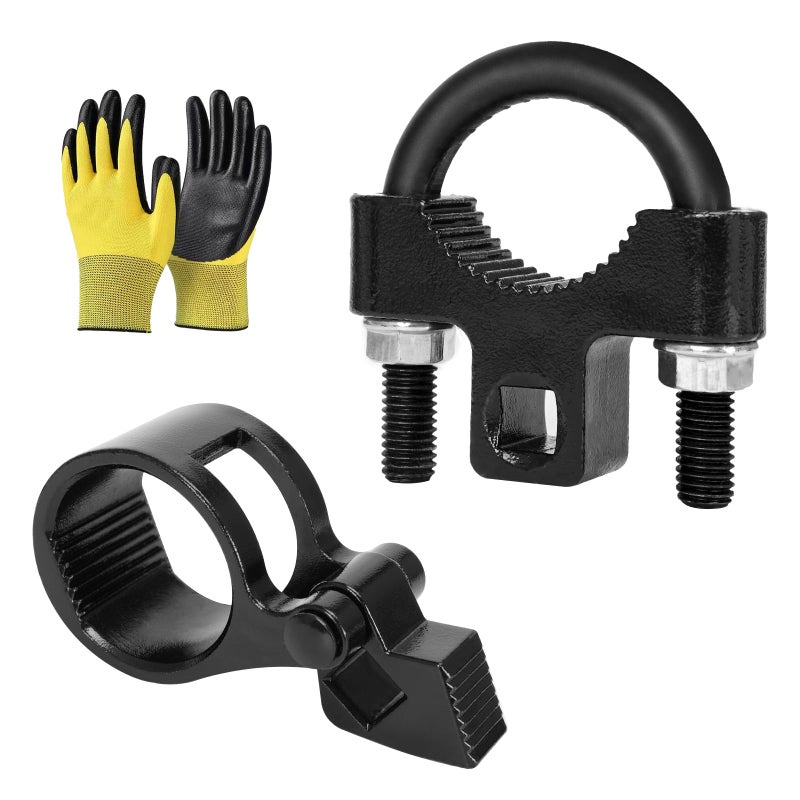 YZMLOL Inner Tie Rod Removal Tool KitUniversal 38 Inner Tie Rod UWrench Tool and 2744mm Tie Rod End Hex Wrench Tool with 12 Drive for Most Vehicles Inner Tie Rod Removal and Installation - Image 3