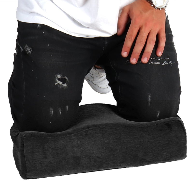Kneeling Pad Comfort Memory Foam  Extra Thick Knee Cushion Floor Sitting for Work Mechanics Construction Gardening Yoga Bath Kneeler for Baby Bath Provide Support for Knees  Elevation Black