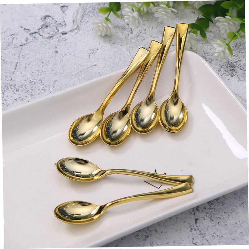 48 Pcs Mini Disposable Dessert Spoons Elegant Design For Puddings Appetizers Parties - Image 4