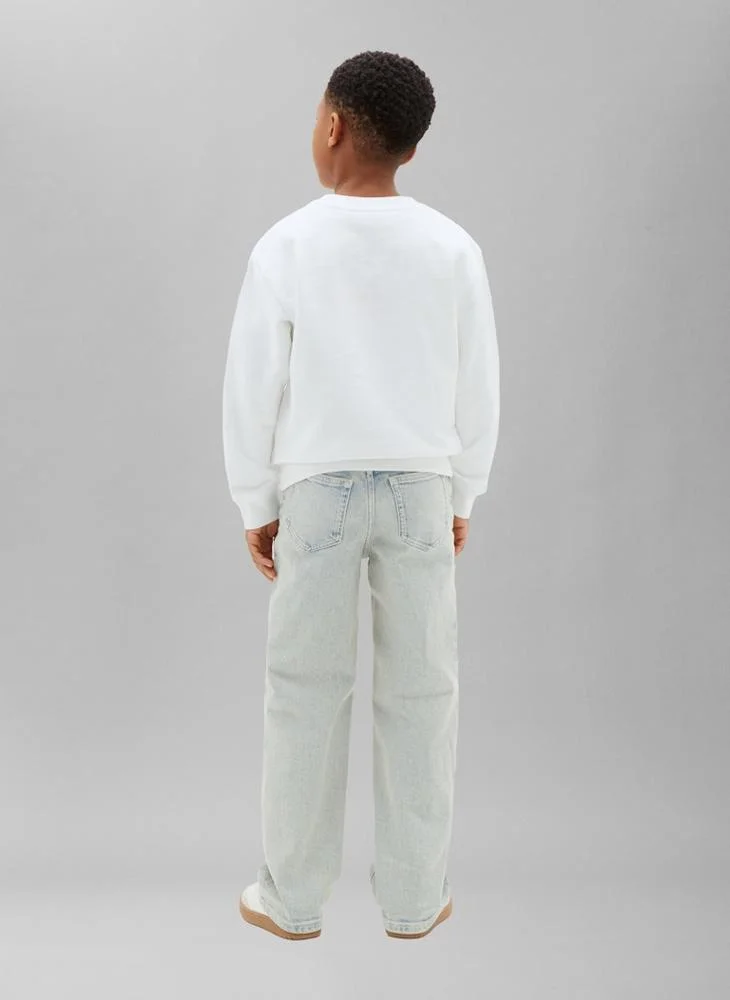 Calvin Klein Jeans Monologo Terry Crew Neck Sweatshirt