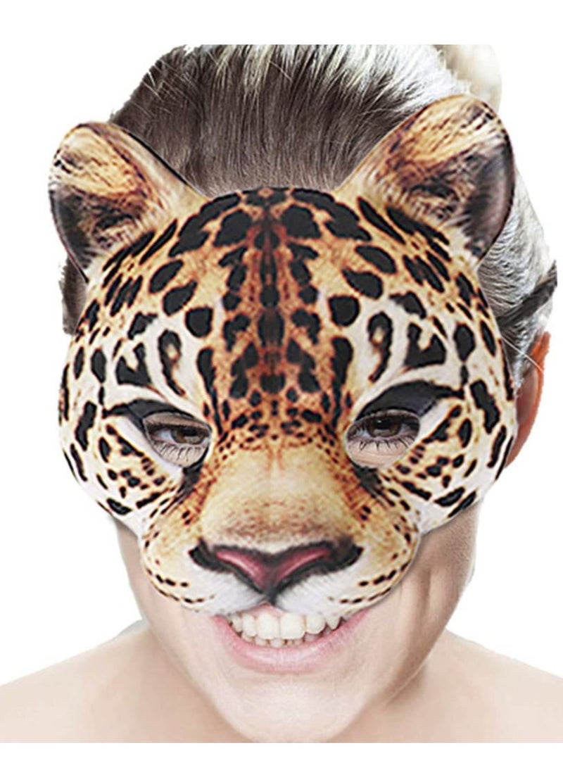 Zikra Leopard Half Face Mask for Kids and Adults - Perfect for Animal Cheetah Role Play, Masquerade Parties, and Birthday Celebrations - Universal Costume Accessory for Boys and Girls. - Image 5