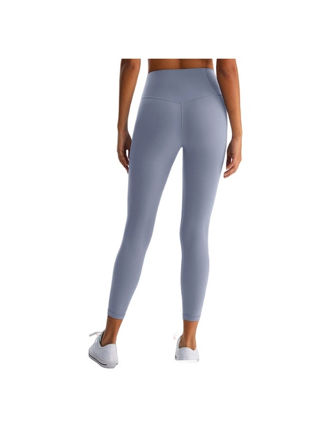 NIBEMINENT Essential/Pure&Plain 7/8 Leggings, High Waisted Compression Soft Pants Workout Athletic Yoga Pants 24" - Image 1