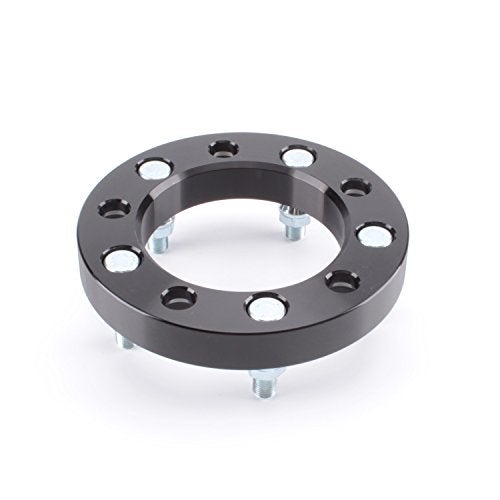 ZY WHEEL 4pcs Wheel Spacers 1" Thick 5x5.5 (5X139.7) Bolt Pattern with 1/2" Studs for Dodge Ram 1500, Ford F100 F150 E100 E150 Bronco, Jeep CJ3 CJ5 CJ6 CJ7 Scrambler Black - Image 3