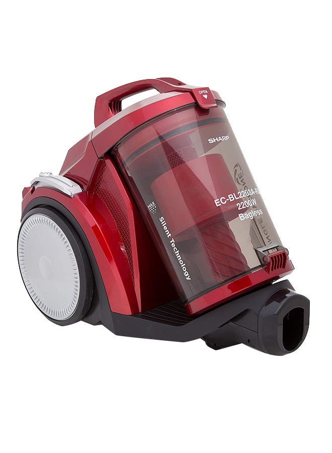 شارب مكنسة كهربائية بحاوية 3 L 2200 W EC-BL2203A RZ أحمر - Image 3