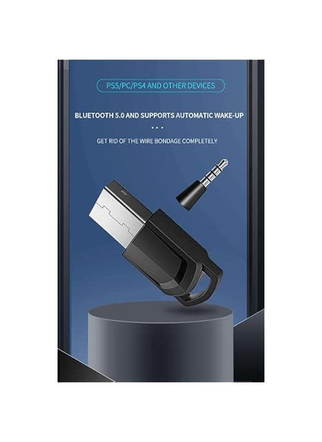 Generic - VR robot Bluetooth 5.0 Audio Adapter for Nintendo Switch & Lite, 3.5mm Aux Low Latency Wireless Bluetooth Transmitter Dongle, Compatible with Switch & Lite/PS4/PC/Laptops for Bluetooth Device - Image 1