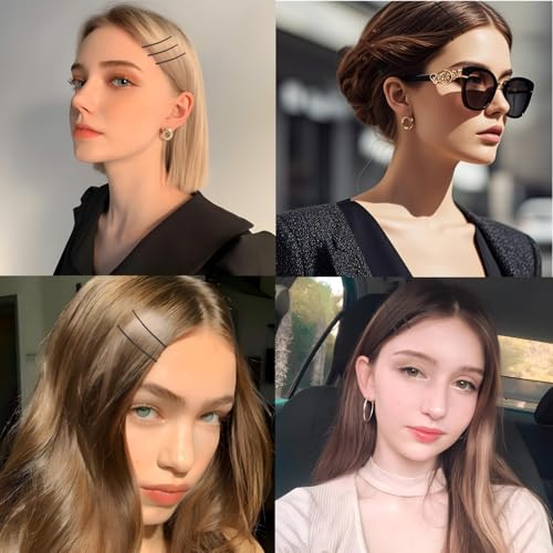 Jimmidy Curved Bobby Hair Pins, 100Pc Bobby Pins Women Black Hairpin for Women Long and Thick Hair - Image 4