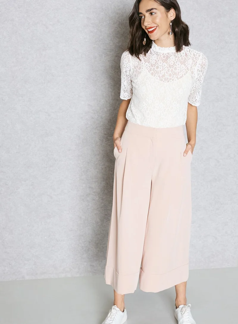 VERO MODA High Neck Lace Top