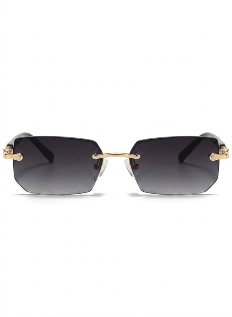 POLITE New Frameless Fashion Trend Sunglass UV Protection Unisex - Image 2