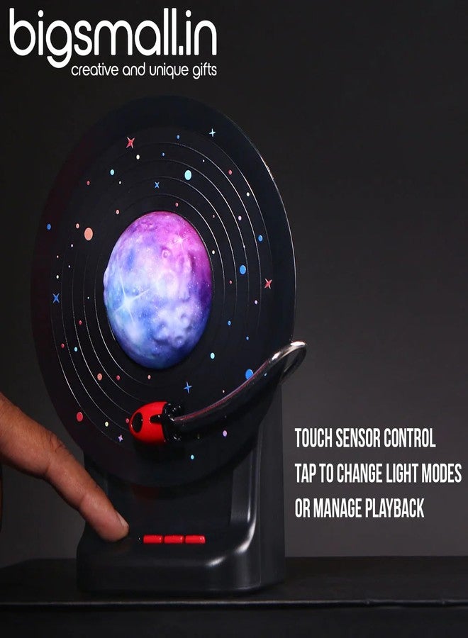 Bigsmall Orbit Glow Bluetooth Speaker Night Lamp | Rotating Rocket Planet Light | Touch Sensor | Color-Changing LED | TF Card | Type-C Rechargeable | Gift for Kids, Teens & Space Lovers - Image 2