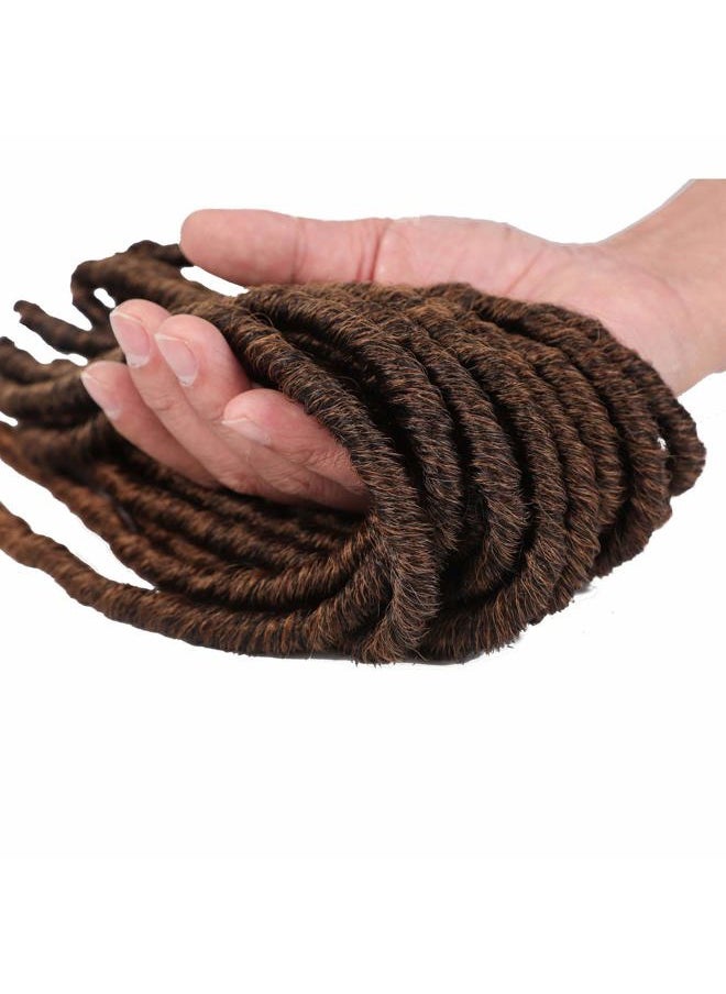 CALLIA - Dreadlock Crochet Hair 18 Inch Dreadlocks Crochet Braids Faux Locs Crochet Hair for Black Women 6 Packs Crochet Dreadlocks Bomba Faux Locs Dread Synthetic Dreadlocks Braids T30 - Image 1