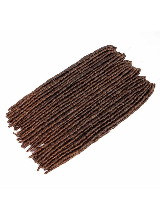 CALLIA - Dreadlock Crochet Hair 18 Inch Dreadlocks Crochet Braids Faux Locs Crochet Hair for Black Women 6 Packs Crochet Dreadlocks Bomba Faux Locs Dread Synthetic Dreadlocks Braids T30 - Image 1