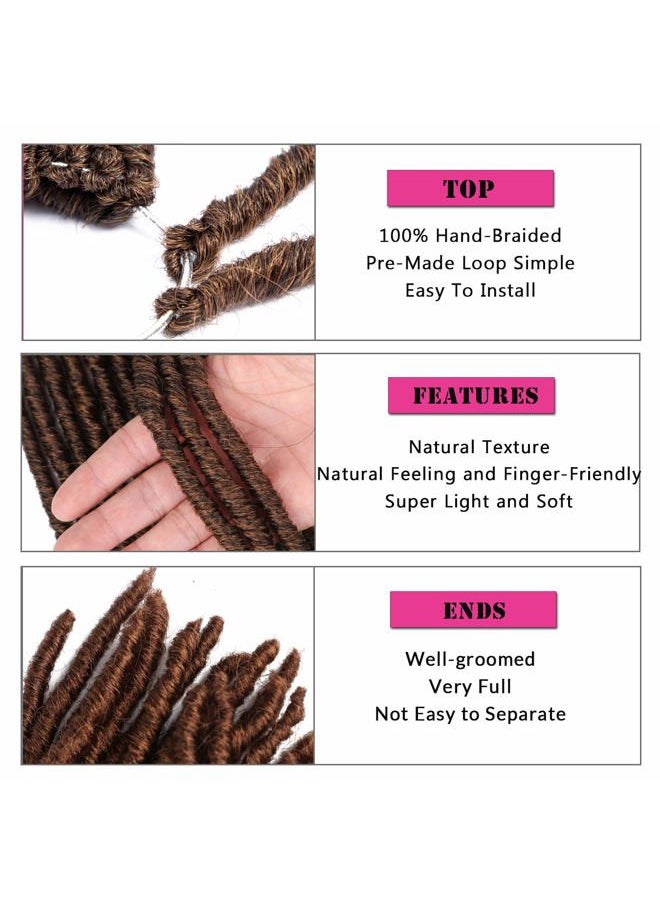 CALLIA - Dreadlock Crochet Hair 18 Inch Dreadlocks Crochet Braids Faux Locs Crochet Hair for Black Women 6 Packs Crochet Dreadlocks Bomba Faux Locs Dread Synthetic Dreadlocks Braids T30 - Image 1