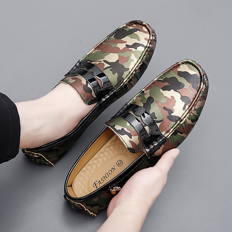 European Men'S Shoes Luxury High-End Beanie Shoes Men'S Trendy Brand Men'S Genuine Leather Shoes Slip-On Lazy Shoes Creative - Image 5