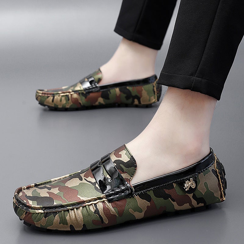European Men'S Shoes Luxury High-End Beanie Shoes Men'S Trendy Brand Men'S Genuine Leather Shoes Slip-On Lazy Shoes Creative - Image 3