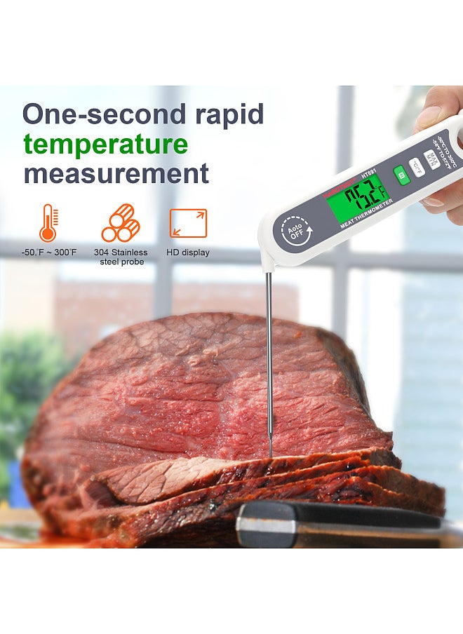 HABOTEST Instant Read Digital Meat LCD Thermometer for Food Bread Baking Thermometer for Cooking and Outdoor Grilling and BBQ  - Image 4