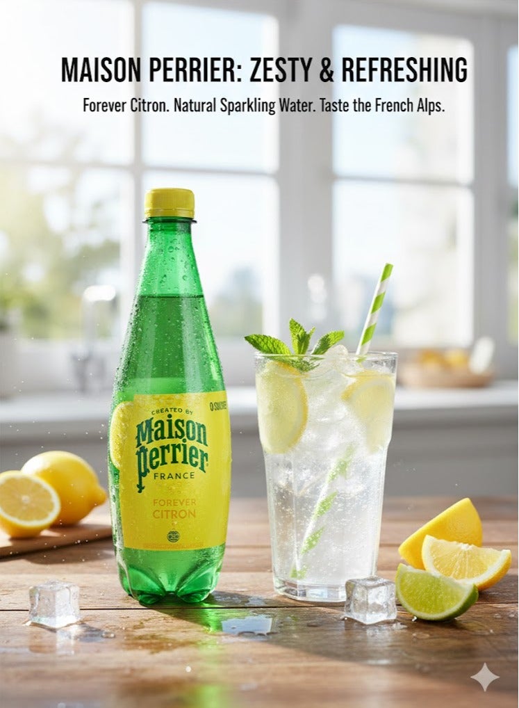 Maison Perrier Forever Citron Sparkling Water Lemon Flavor 500ml