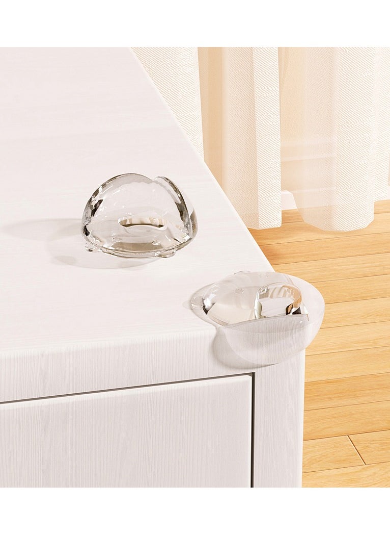 ELIKLIV - Popular baby anti-collision corner & cabinet corner protective cover, panda shape is cute and cute, PVC material is safe and beautiful, furniture corner protection is essential, transparent, soft and environmentally friendly, stable and durable non-toxic, baby is safe and comfortable, child protective equipment (10 pieces) - Image 1