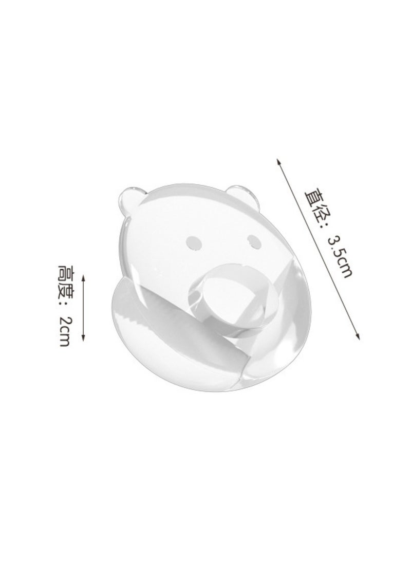ELIKLIV - Popular baby anti-collision corner & cabinet corner protective cover, panda shape is cute and cute, PVC material is safe and beautiful, furniture corner protection is essential, transparent, soft and environmentally friendly, stable and durable non-toxic, baby is safe and comfortable, child protective equipment (10 pieces) - Image 1