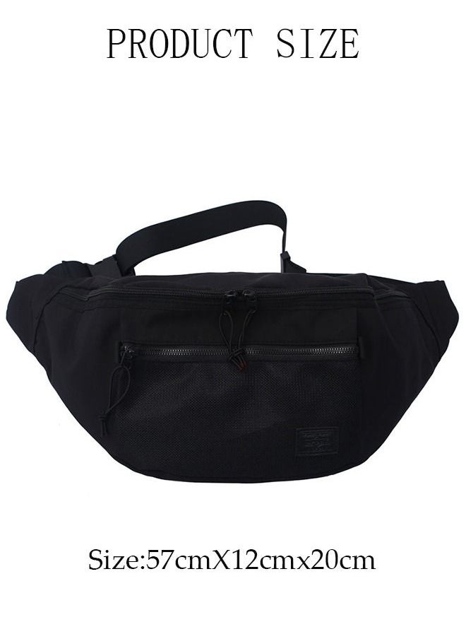 Generic Compact Sling Bag for Men and Women Waterproof Crossbody Bag Chest Shoulder Backpack with Buckle Large Capacity Everyday Carry Bag for Travel Work Sport  - Image 2