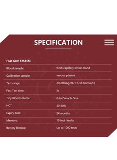 SINOCARE safe-AQ smart Blood Glucose Monitoring System With 50 Test Strips And Lancets,No coding,Rapid result,Large screen display,safe and hygienic  - Image 5
