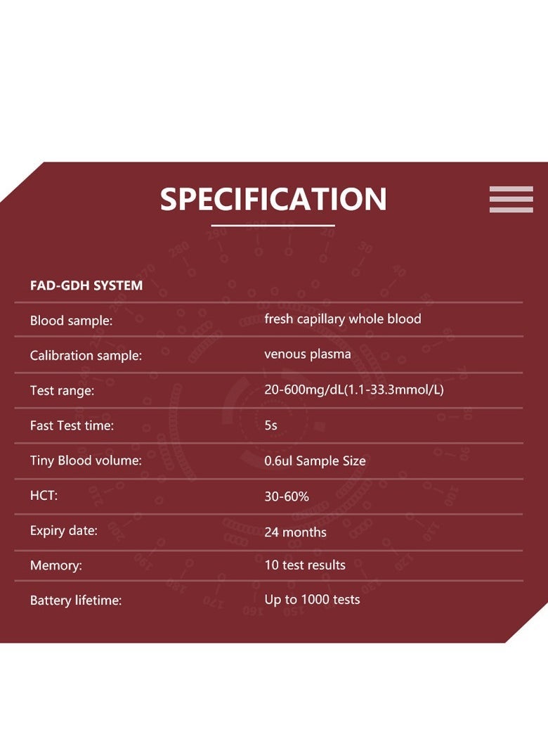 SINOCARE - safe-AQ smart Blood Glucose Monitoring System With 50 Test Strips And Lancets,No coding,Rapid result,Large screen display,safe and hygienic - Image 1