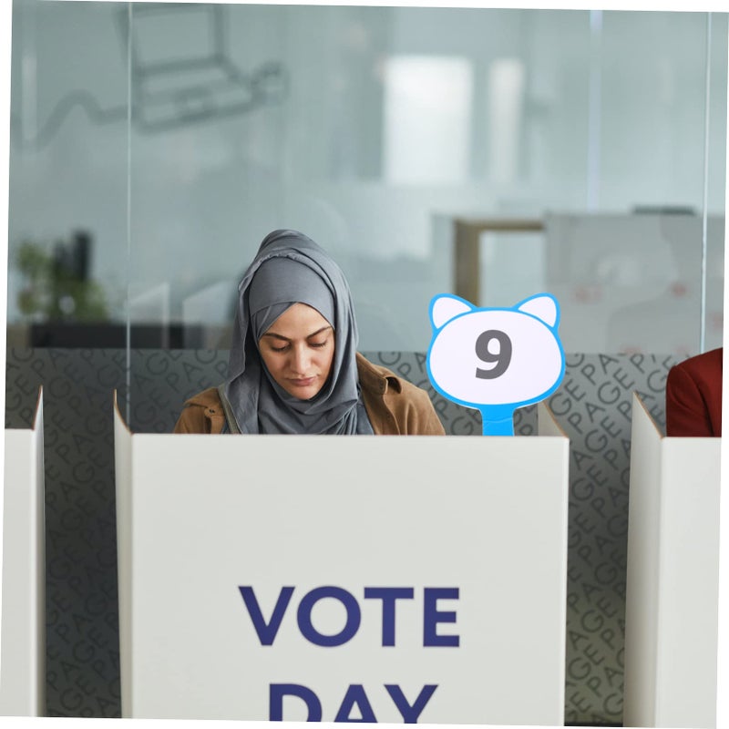 Dry Erase Scoreboard Paddle For Voting And Auctions Portable PVC Whiteboard With Erasable Foam - Image 4