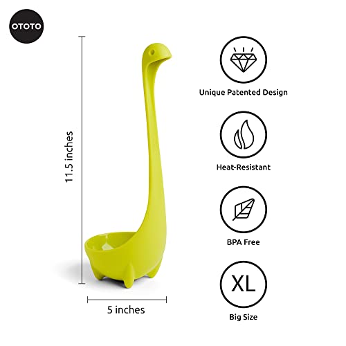 OTOTO The Original Nessie Soup Ladle - Funny Kitchen Gadgets, Loch Ness design, Cooking Gifts for Mom - Cute and Practical Kitchen Utensils - Unique Gifts for Women - Image 2