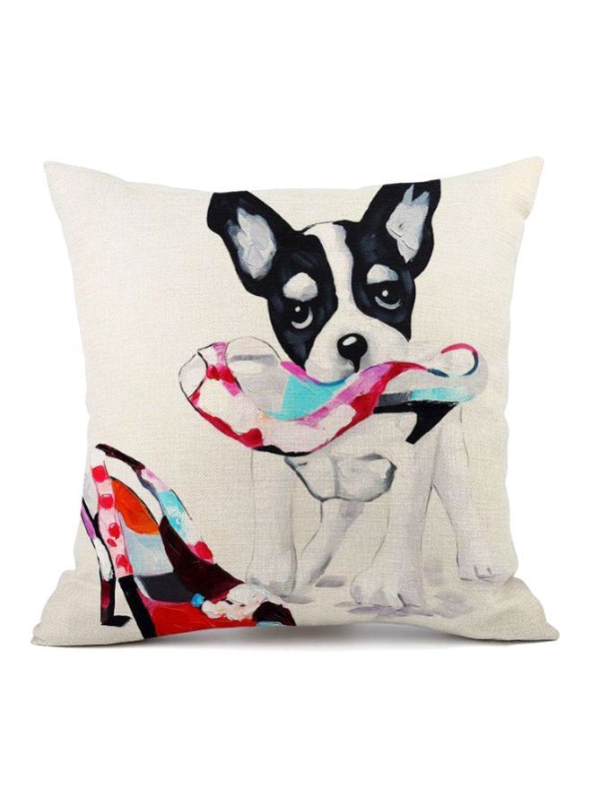 نيبمينينت غطاء وسادة ديكور بطبعة حيوان أبيض/أسود/أحمر 45x45سم