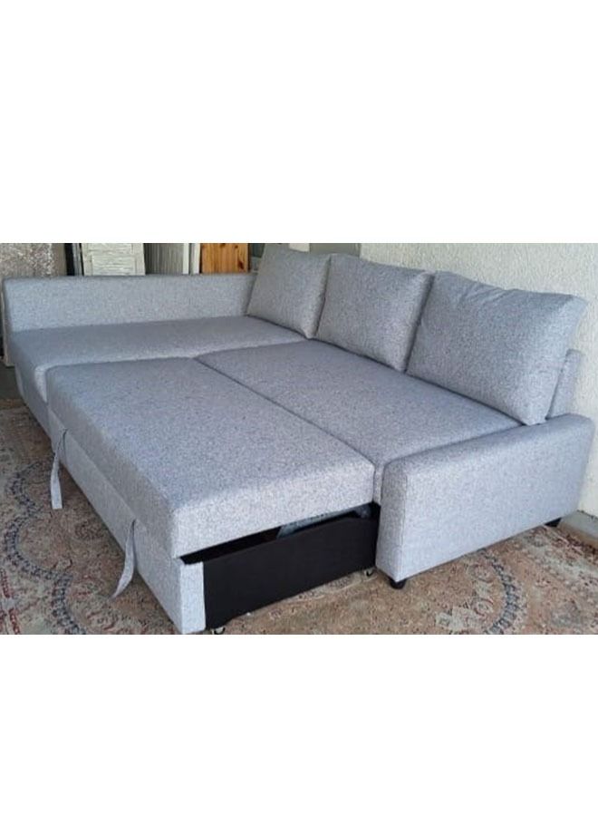 KARNAK Diwan Sofa Cum Bed With Storage Box 3 Seater Blue 140X213X75 Cm 