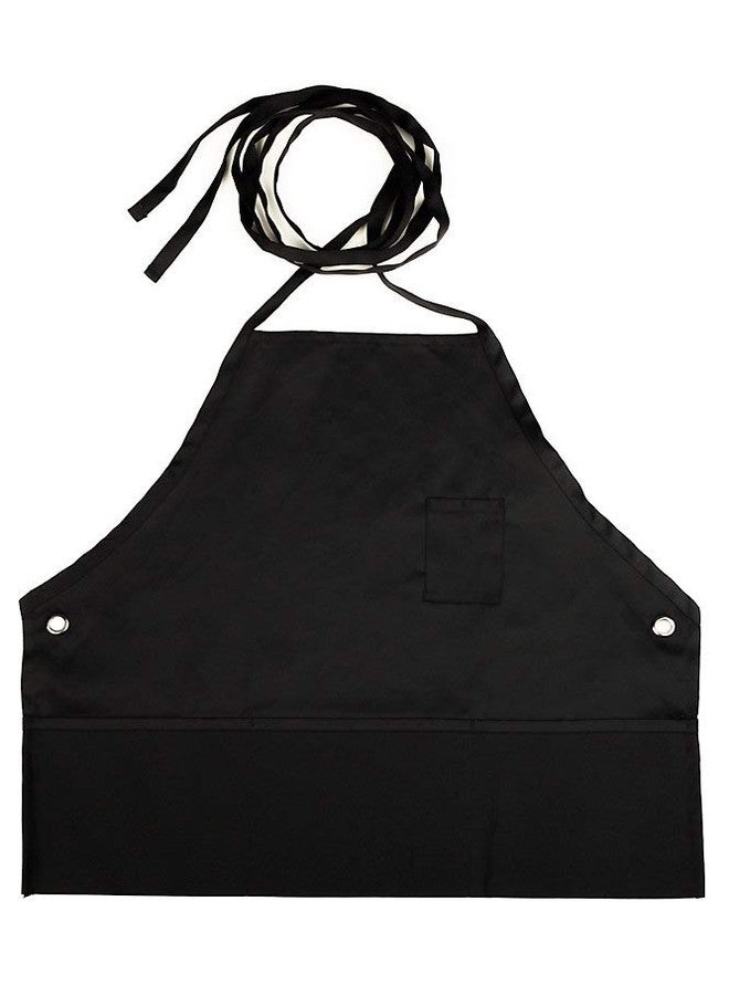 KNG 4 Pocket Cross Strap Bib Apron, Black - Image 3