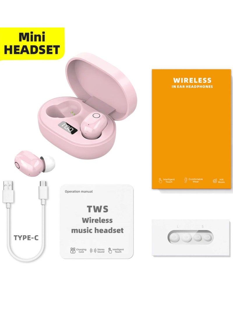 general Classic Mini Headset J15 Smart Earbuds TWS Bluetooth Headphones with LED Power Display Built-in High-Definition Microphone, Intelligent Noise Reduction HiFi Sound Quality Deep Bass Smart Touch Control - Image 2