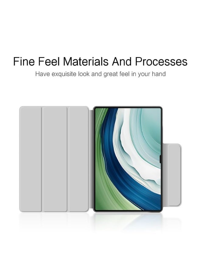 عام غطاء متين متوافق مع هواوي ميت باد برو 13.2 إنش - غطاء لوحي مغناطيسي رفيع بإغلاق مغناطيسي، خلفية من مادة TPU ذكية مع خاصية التشغيل/الإيقاف التلقائي - Image 5