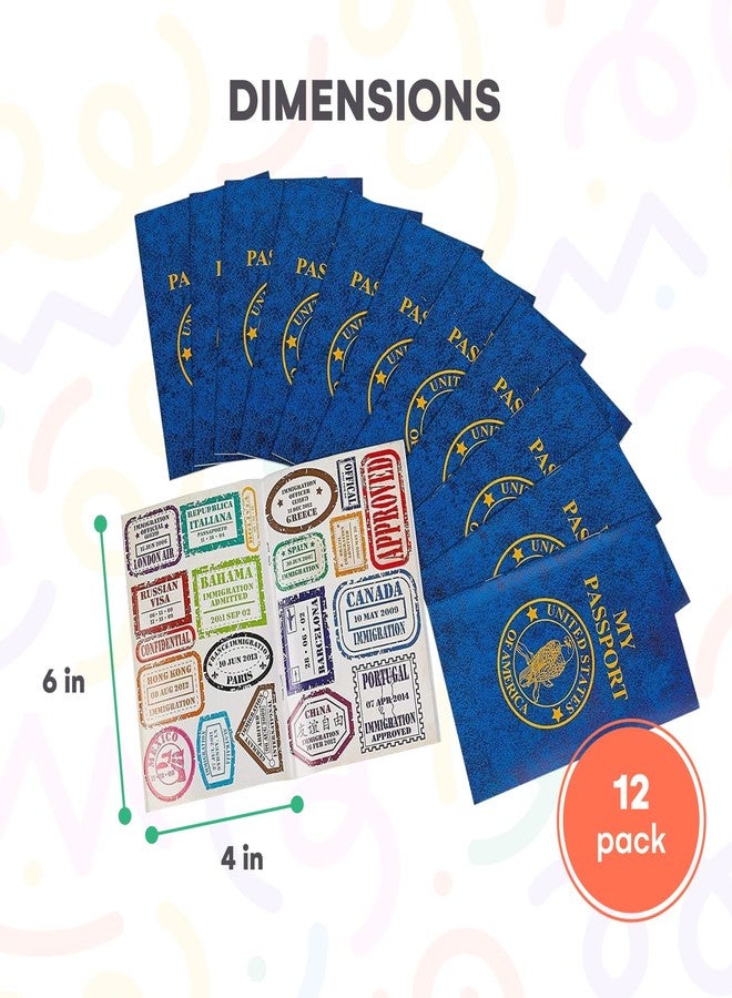Kicko Passport Sticker Book for Boys and Girls 6in - 12 Pack Pad of Famous Places Motivational Treats, Party Favors, Game Prizes, Wall Decals, Scrapbooks, Collections, School Supplies, Arts and Crafts - Image 3