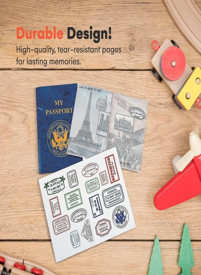 Kicko Passport Sticker Book for Boys and Girls 6in - 12 Pack Pad of Famous Places Motivational Treats, Party Favors, Game Prizes, Wall Decals, Scrapbooks, Collections, School Supplies, Arts and Crafts - Image 4