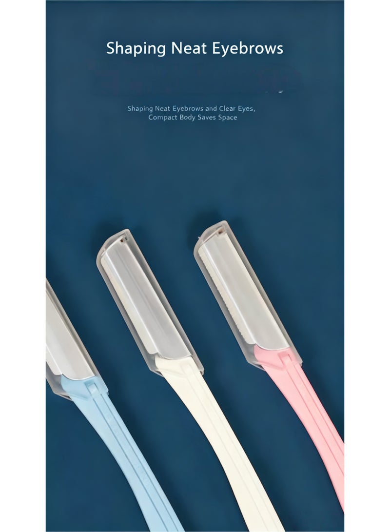 الفضية موس حاجب من قطعتين للجنسين، ماكينة حلاقة آمنة لتقليم شعر الوجه والجسم - Image 3