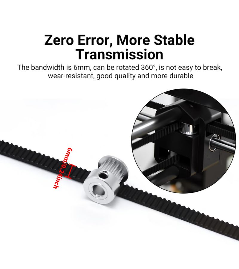 Compatible Bambu X1 X1S P1P P1S Synchronous Belts X Y Z Axes Rubber Materials 1142mm 1442mm 3D Printer Parts Z Axis - Image 2