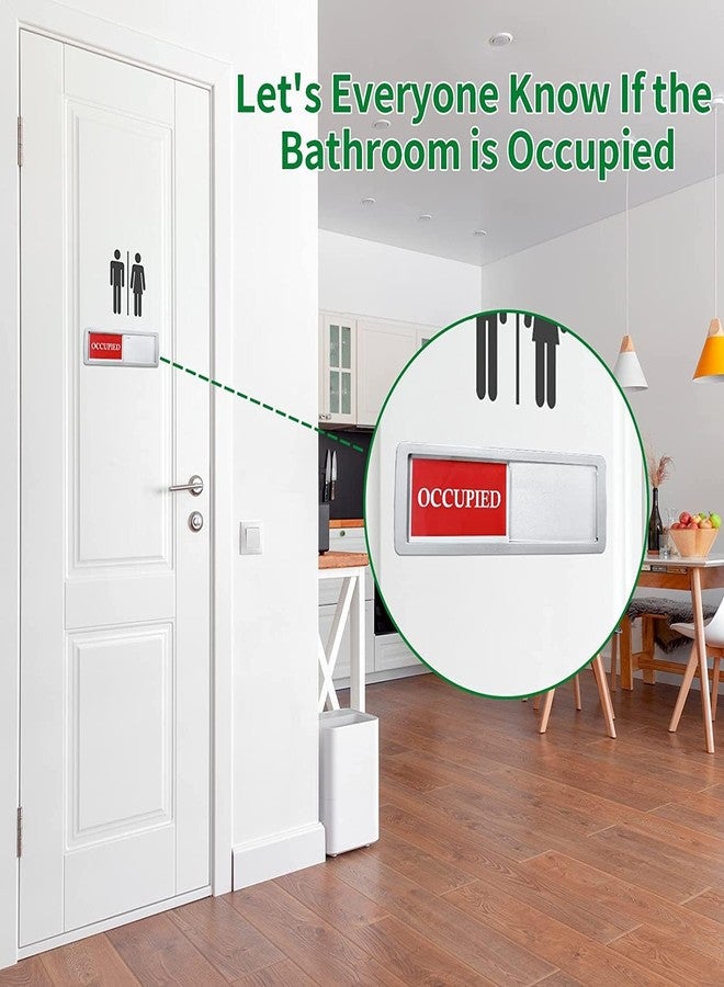 Maxxlite Privacy Sign, Premium Vacant Occupied Sign for Home Office Restroom Conference Hotles Hospital, Slider Door Indicator Tells Whether Room Vacant or Occupied - Image 2