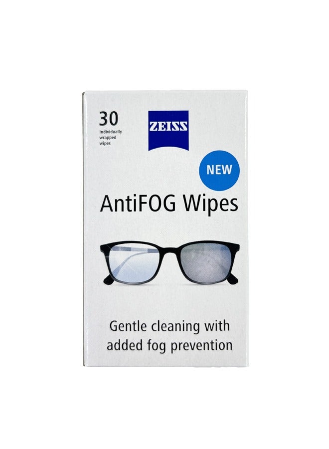 Zeiss AntiFOG Wipes 30ct - Image 1