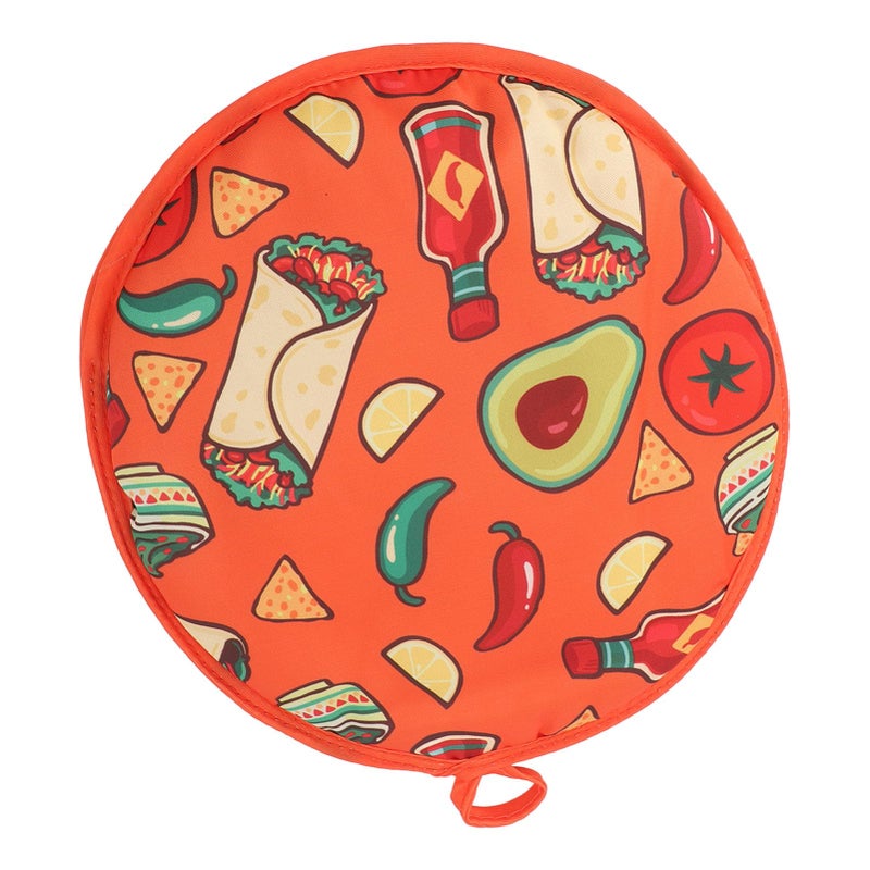 Insulated Tortilla Warmer Bag Microwave Safe 11.8 Inch For Naan Crepes School Work - Image 2