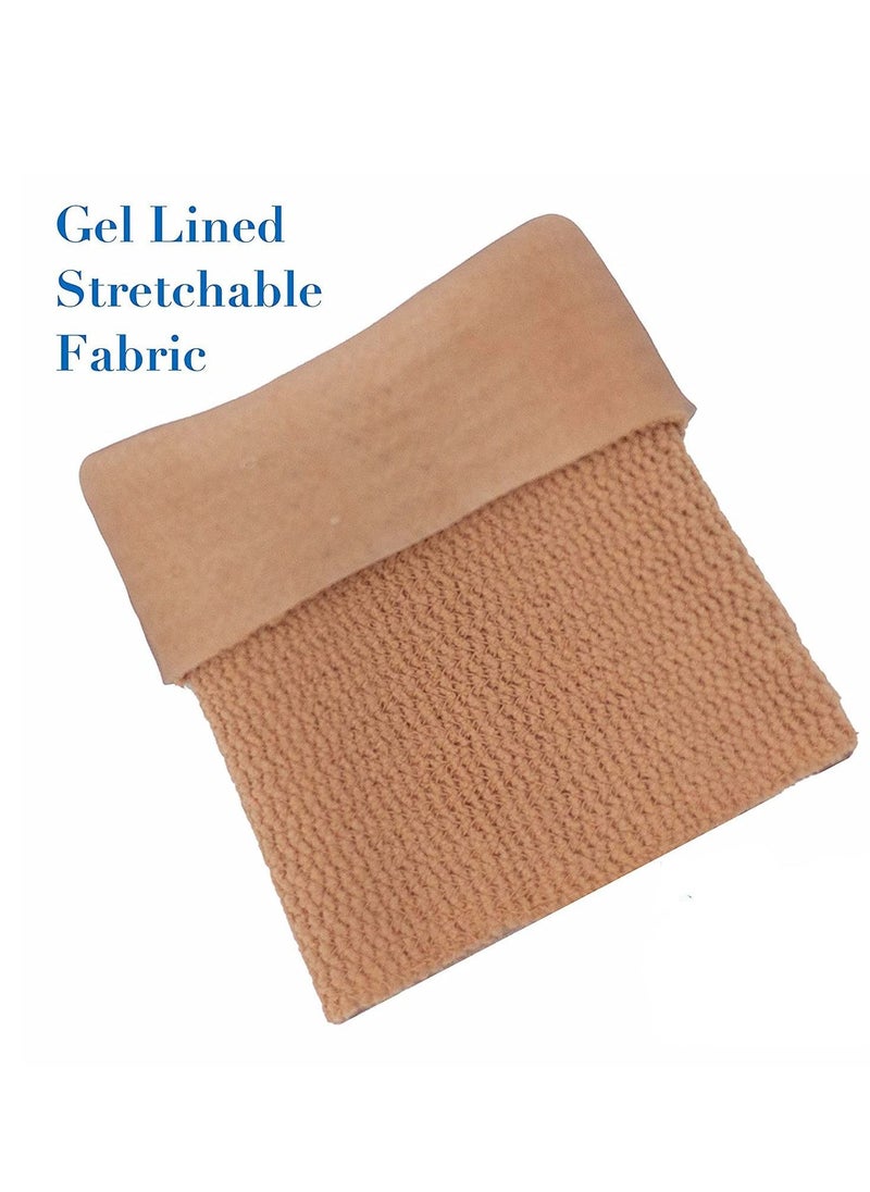 Generic - Ankle Gel Sleeves - Padded Skate Socks Ankle Protection Figure Skating, Hockey, Roller, Inline, Riding, Ski or Equestrian Tall Boots Tan, 2 Ankle Gel Sleeves - Image 1