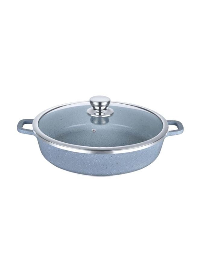 DESSINI DESSINI Shallow Granite Stockpot With Lid Blue 32cm